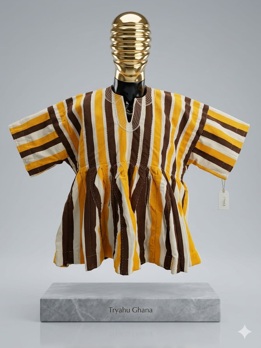 Stand Out in Style | Premium Fugu Smock Ghana | Executive Batakari Wear – Tryahu